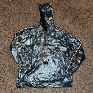 Victoria Secret PINK Jacket Anorak Windbreaker Hoodie Size M/L